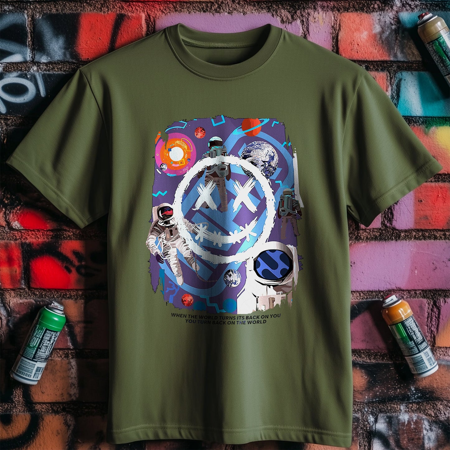 Out of Space Smile T-shirt - Cosmic