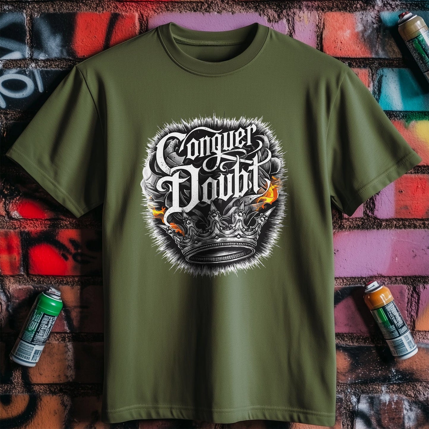 Motivation 16 T-shirt Conquer doubt