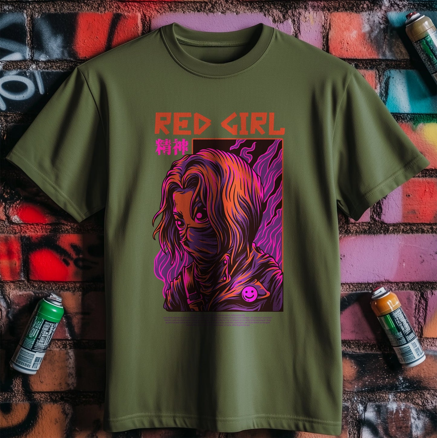 Red Girl Poster T-Shirt - Unleash