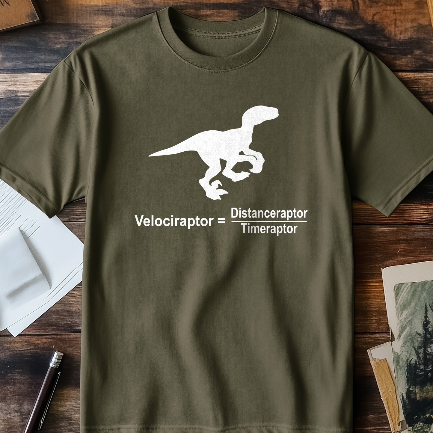 Velociraptor Timeraptor T-Shirt