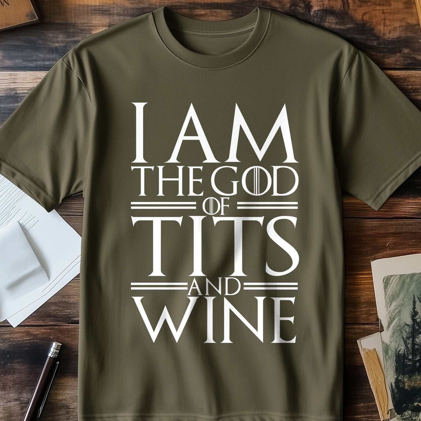 God of Tits and Wine T-Shirt -