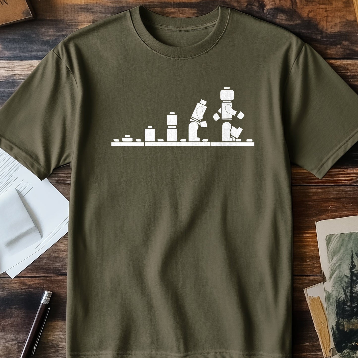Evo Brick Man T-shirt - Hilarious