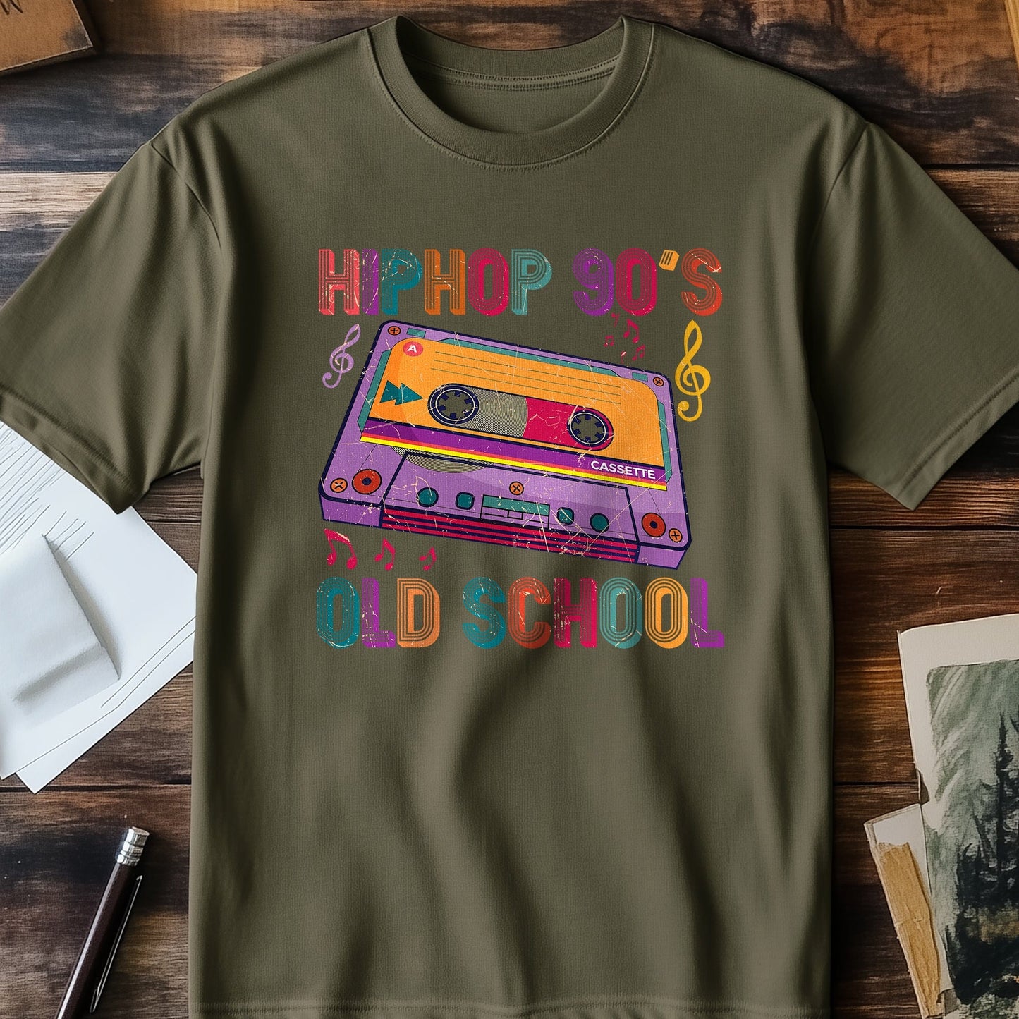 Hip-Hop 90's T-shirt - Boombox Vibes!
