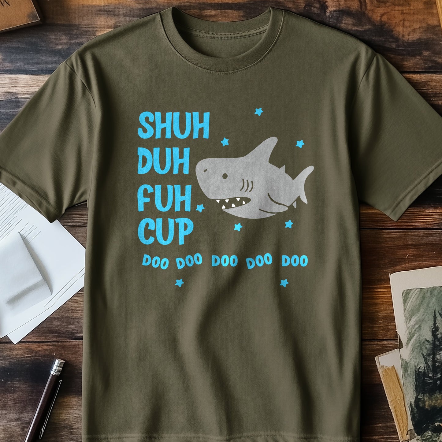 Shuh Duh Fuh Cup Shark T-shirt -