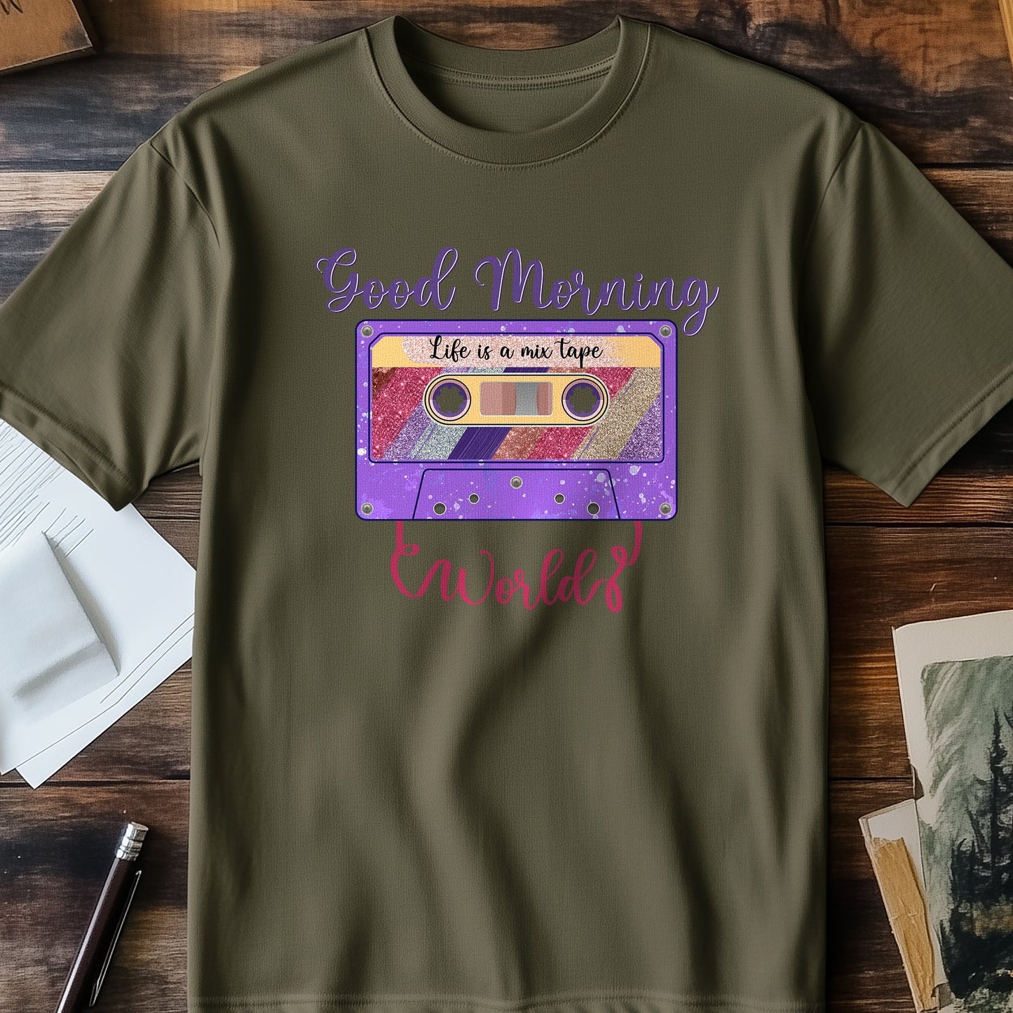 Good-Morning-World T-Shirt - Nostalgic