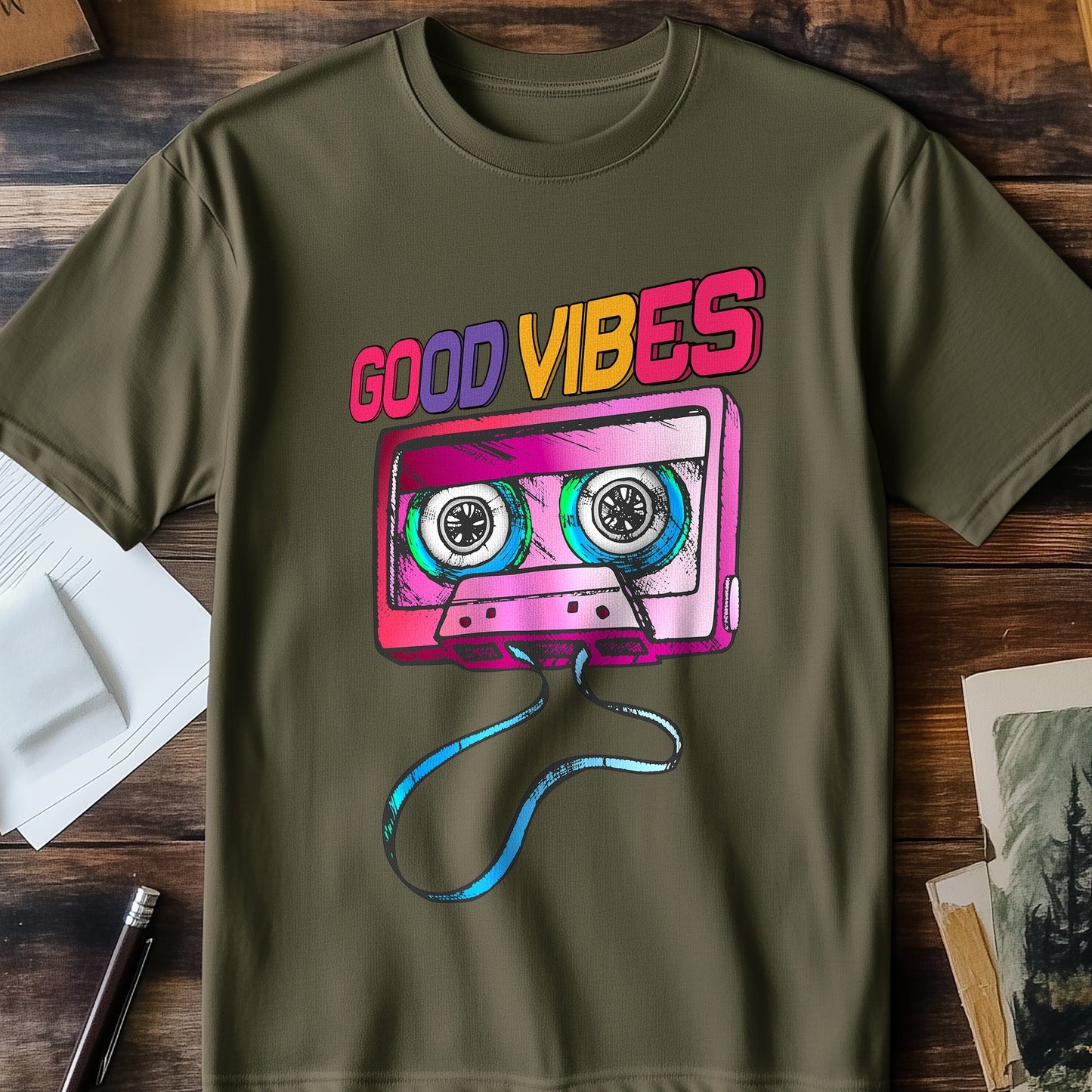 Good Vibes Only T-Shirt - Retro