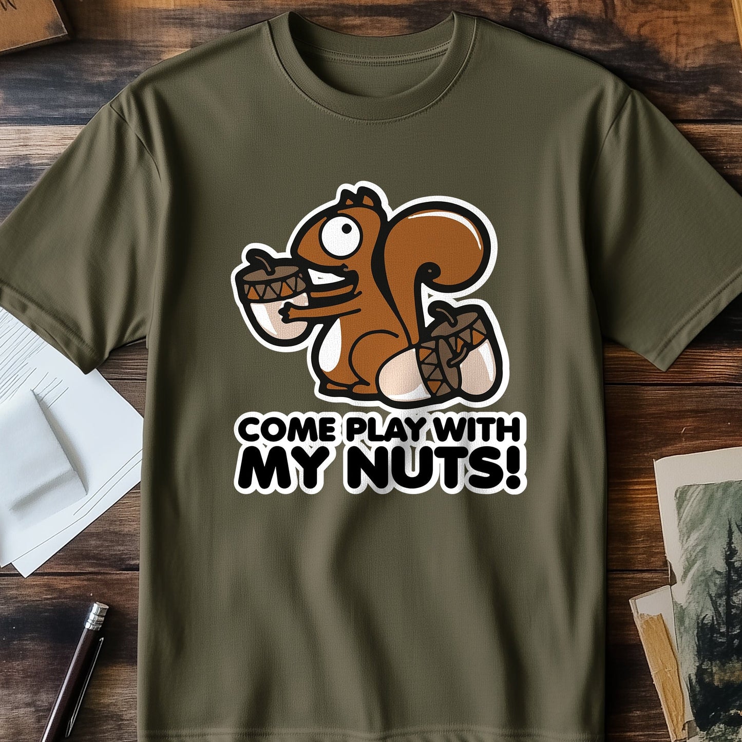 Come Play Nuts t-shirt - Hilariously