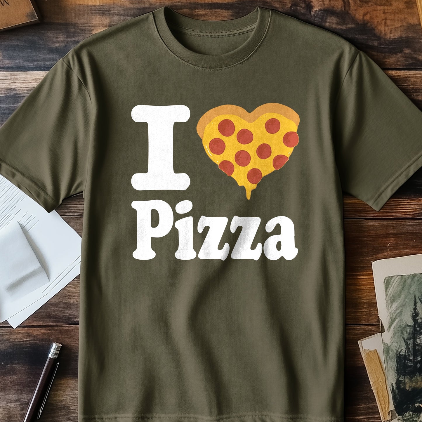 I Love Pizza T-Shirt - Slice of