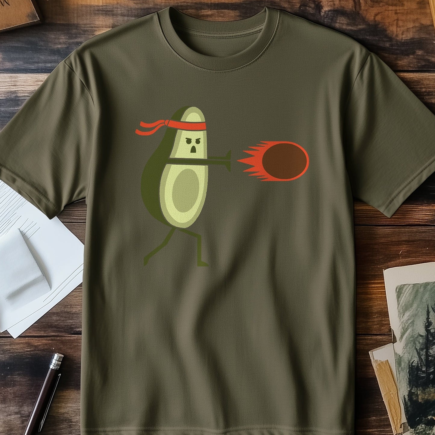 Avocadoken Ninja T-shirt - Slice