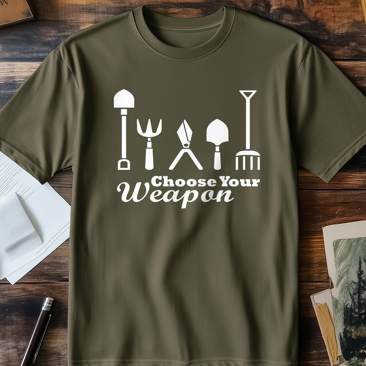 Garden Choose Weapon T-shirt -