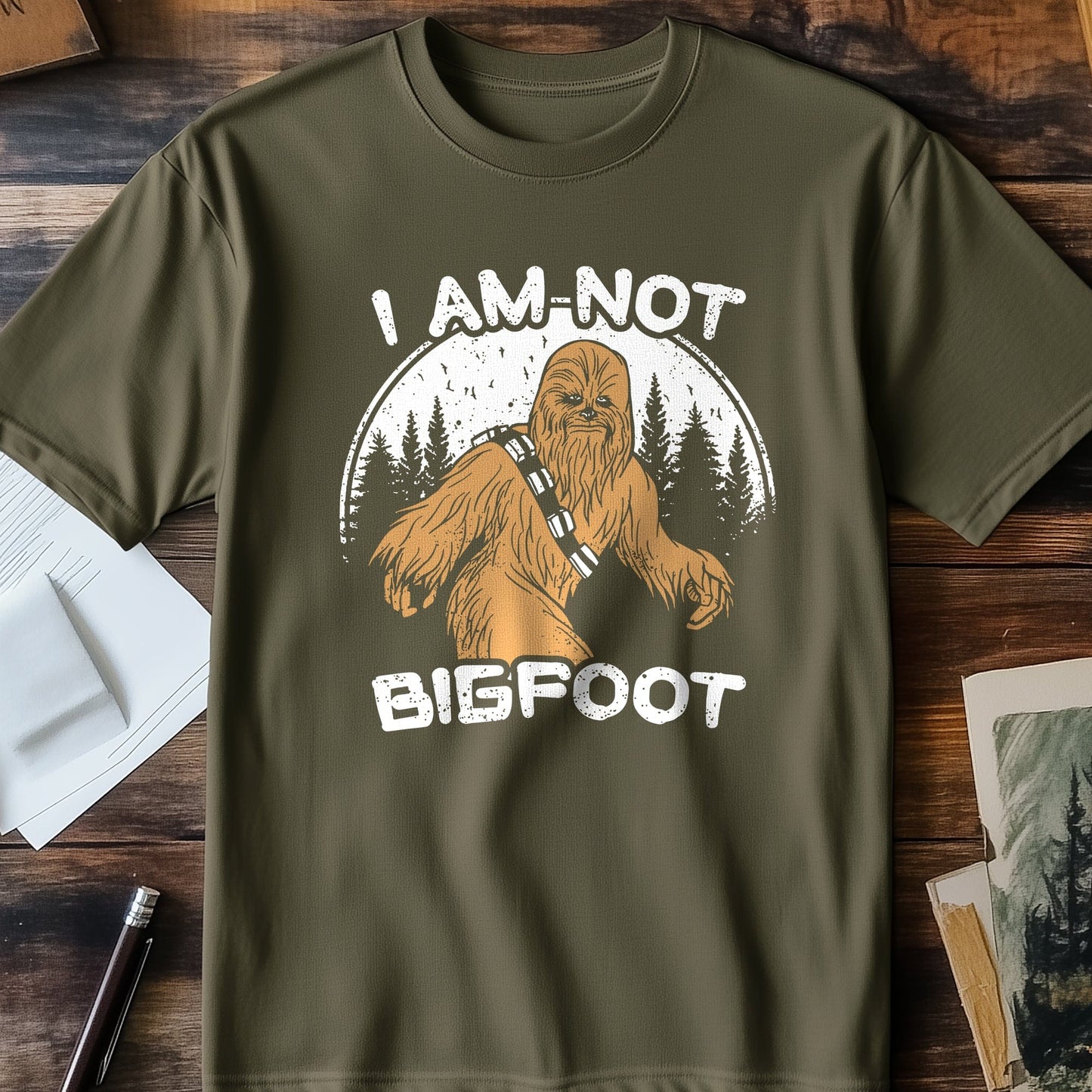 I Am Not Bigfoot T-Shirt - Hilariously