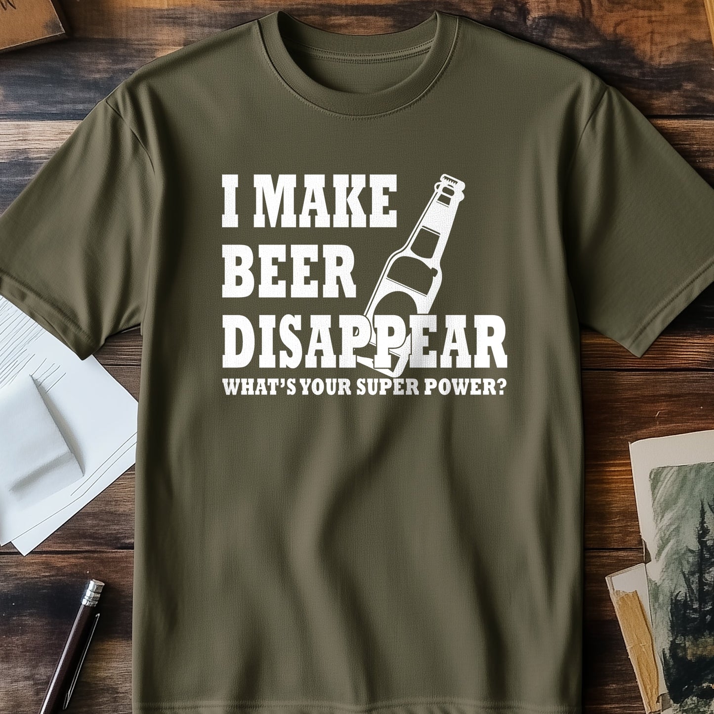 I Make Beer Disappear T-Shirt -
