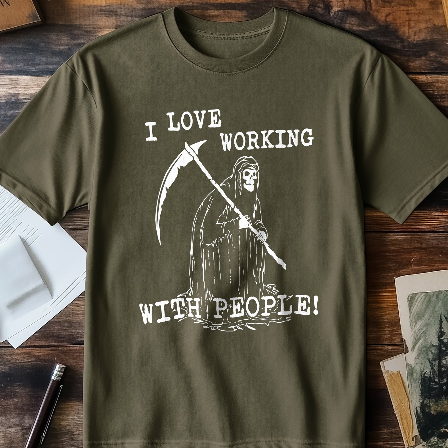 I Love Working With People T Shirt