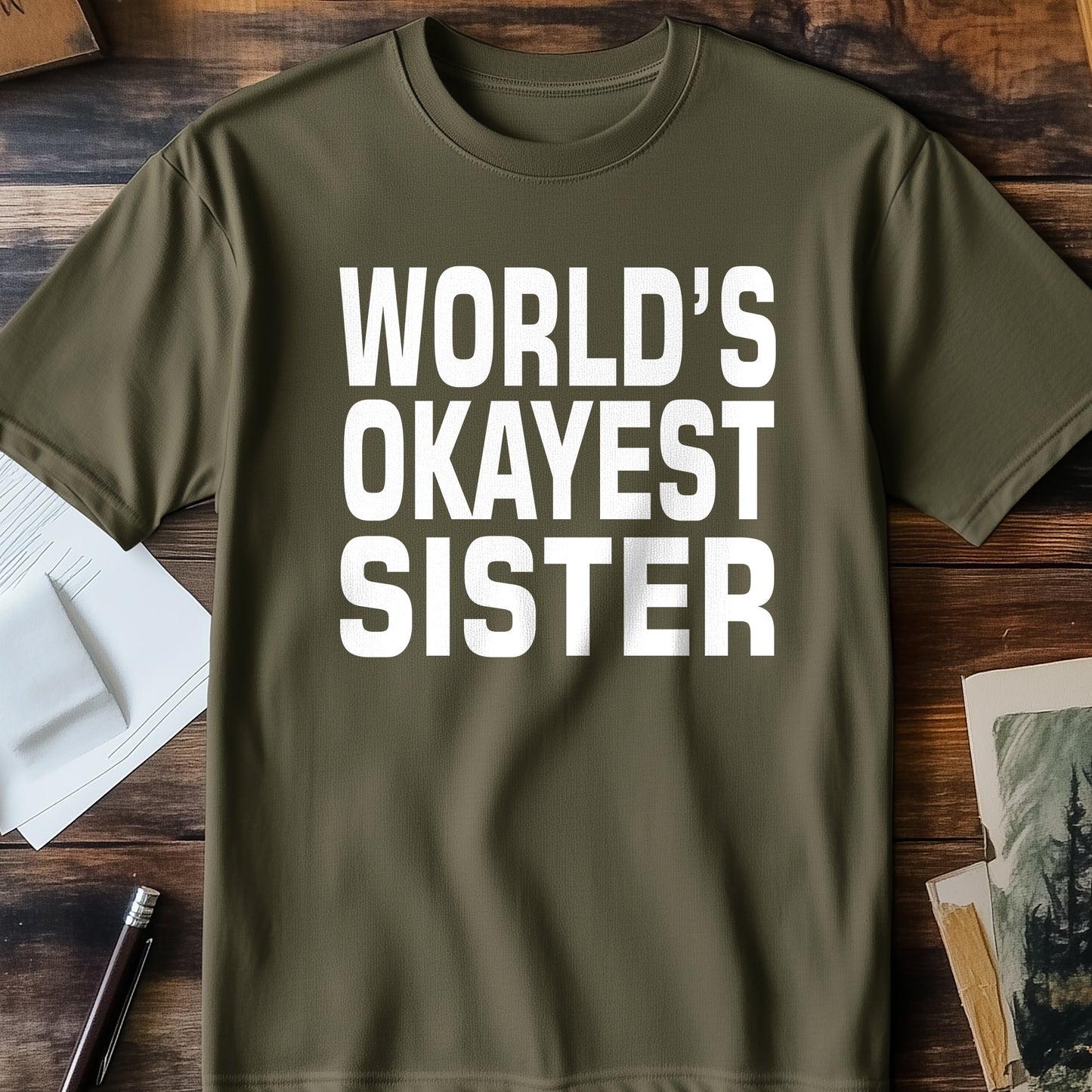 World's Okayest Sister T-Shirt -