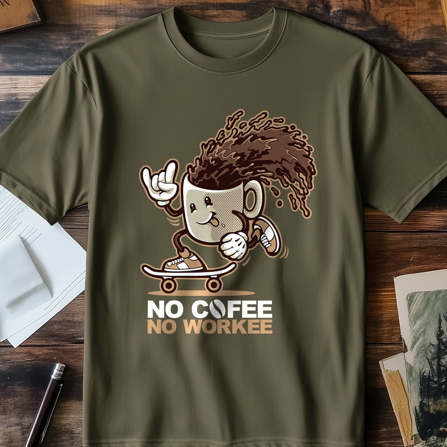 No Coffee No Workee T-Shirt - Fuel