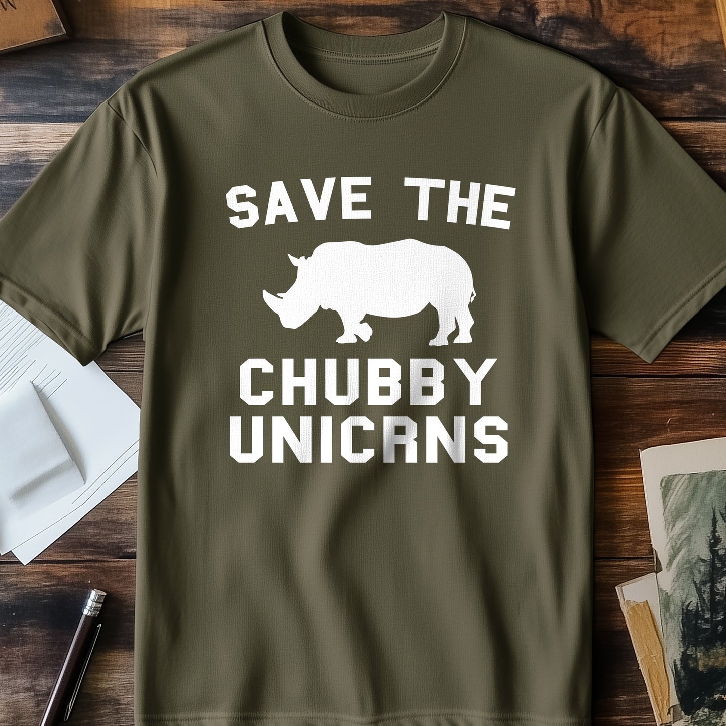 Save Chubby Unicorns T-Shirt - Funny &