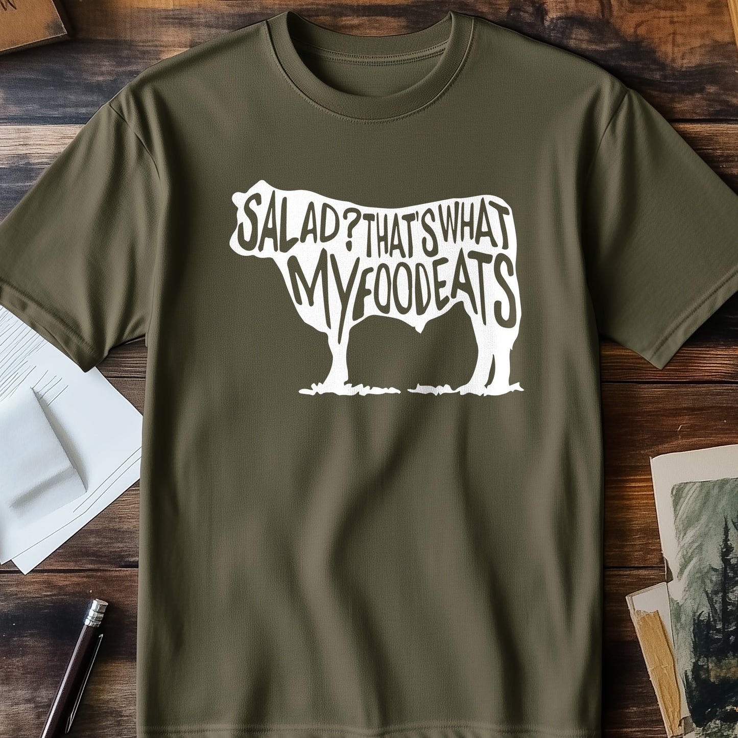 My Food Eats Salad T-shirt