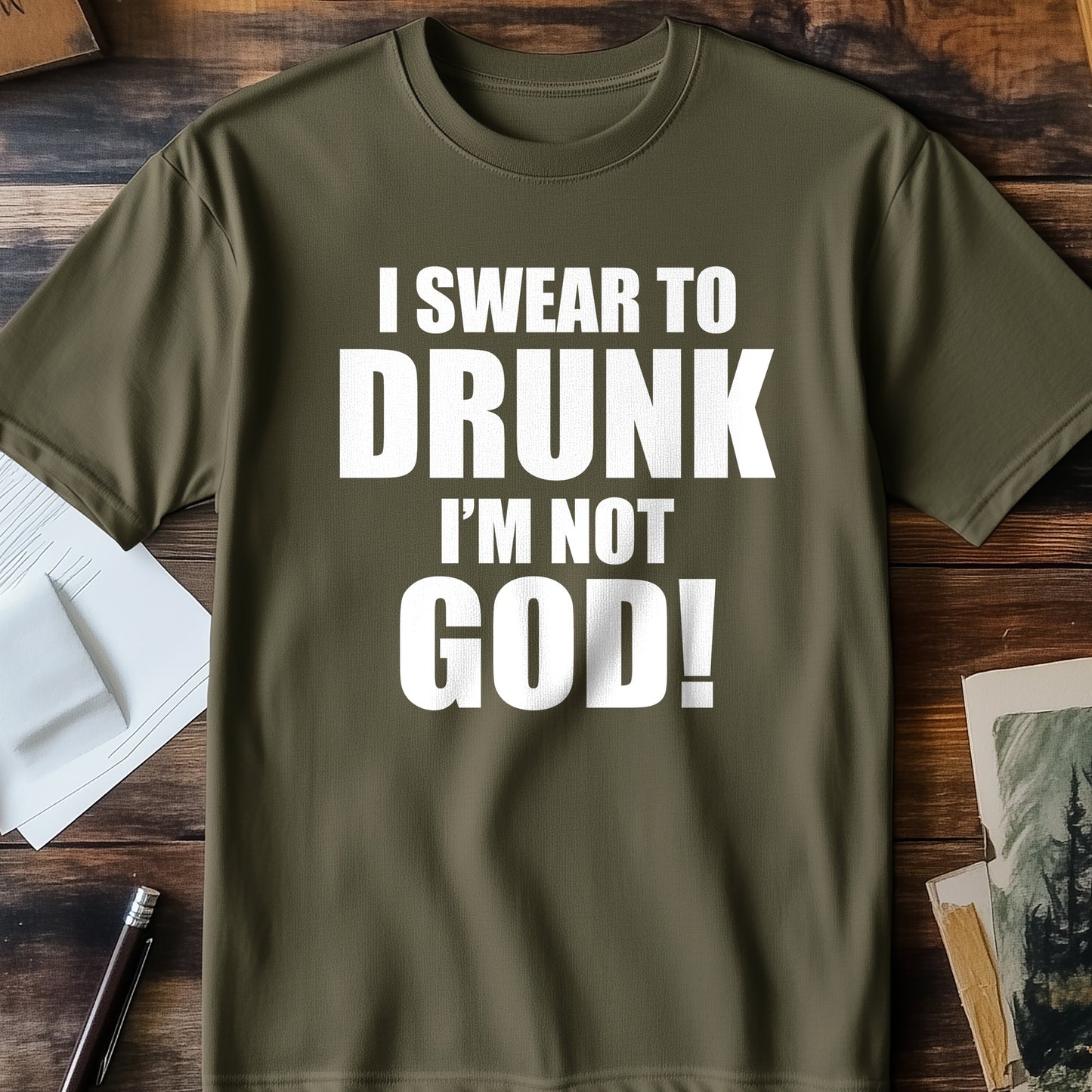 Swear-To-Drunk-Not-God T-Shirt -