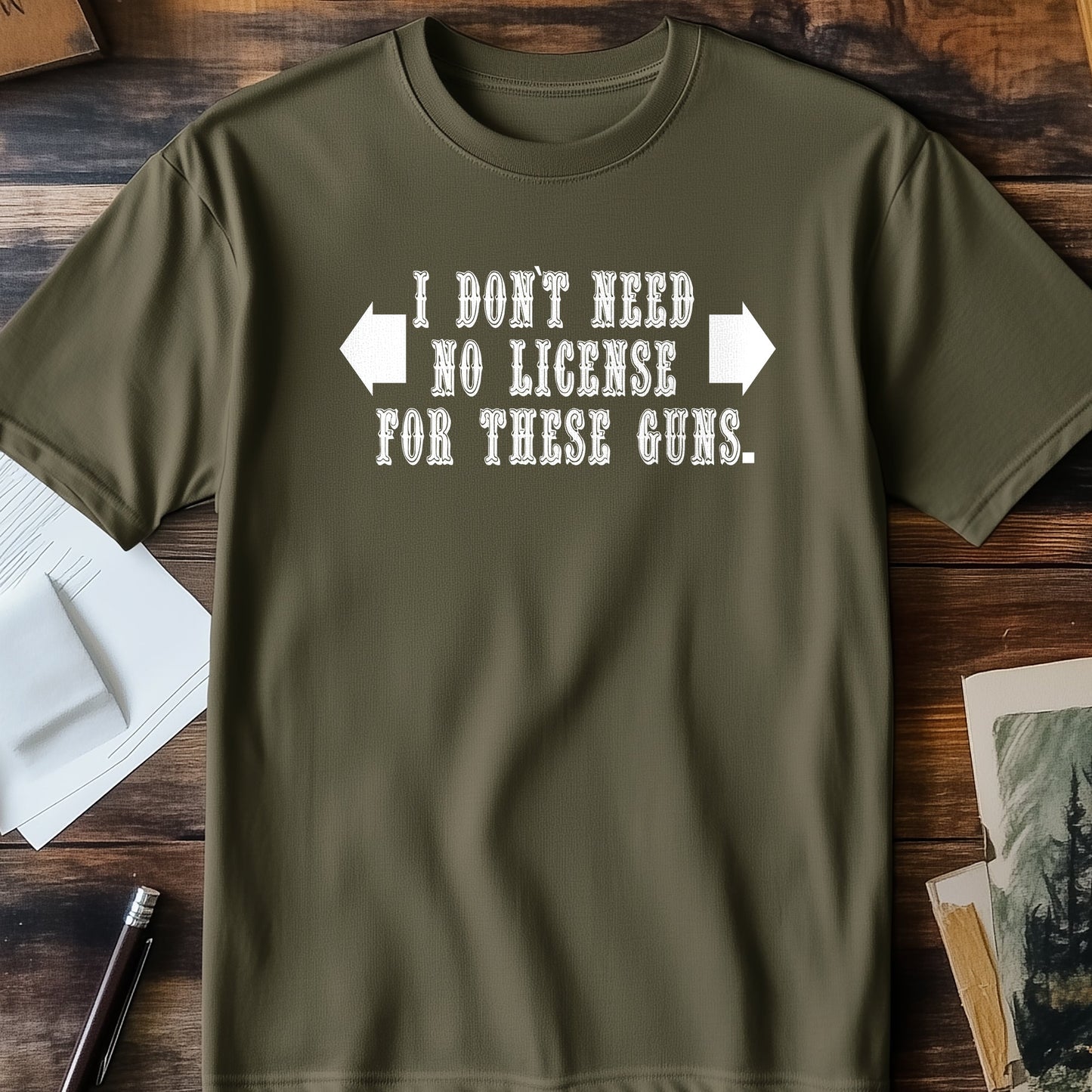License For These Guns T-shirt - Flex