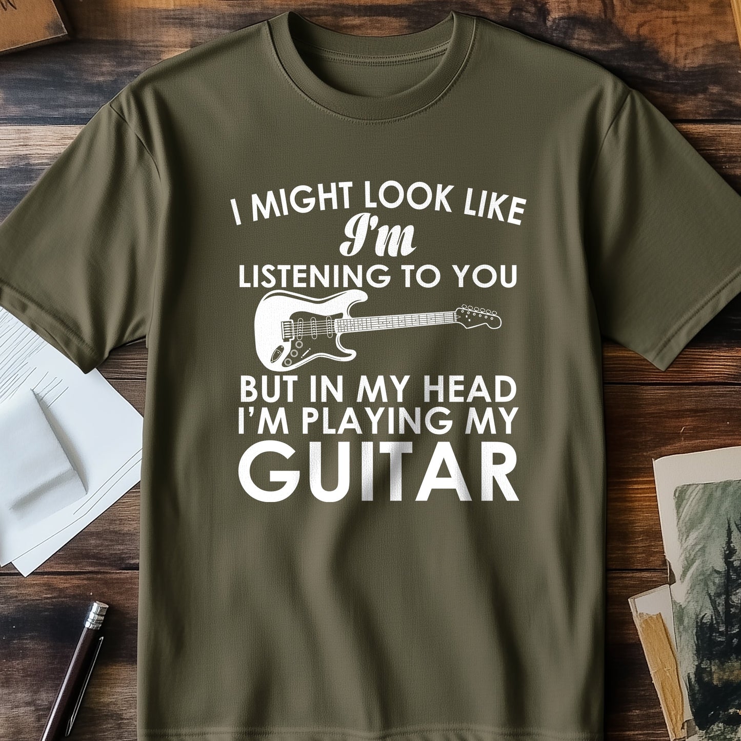 My Head Playing Guitar T-Shirt