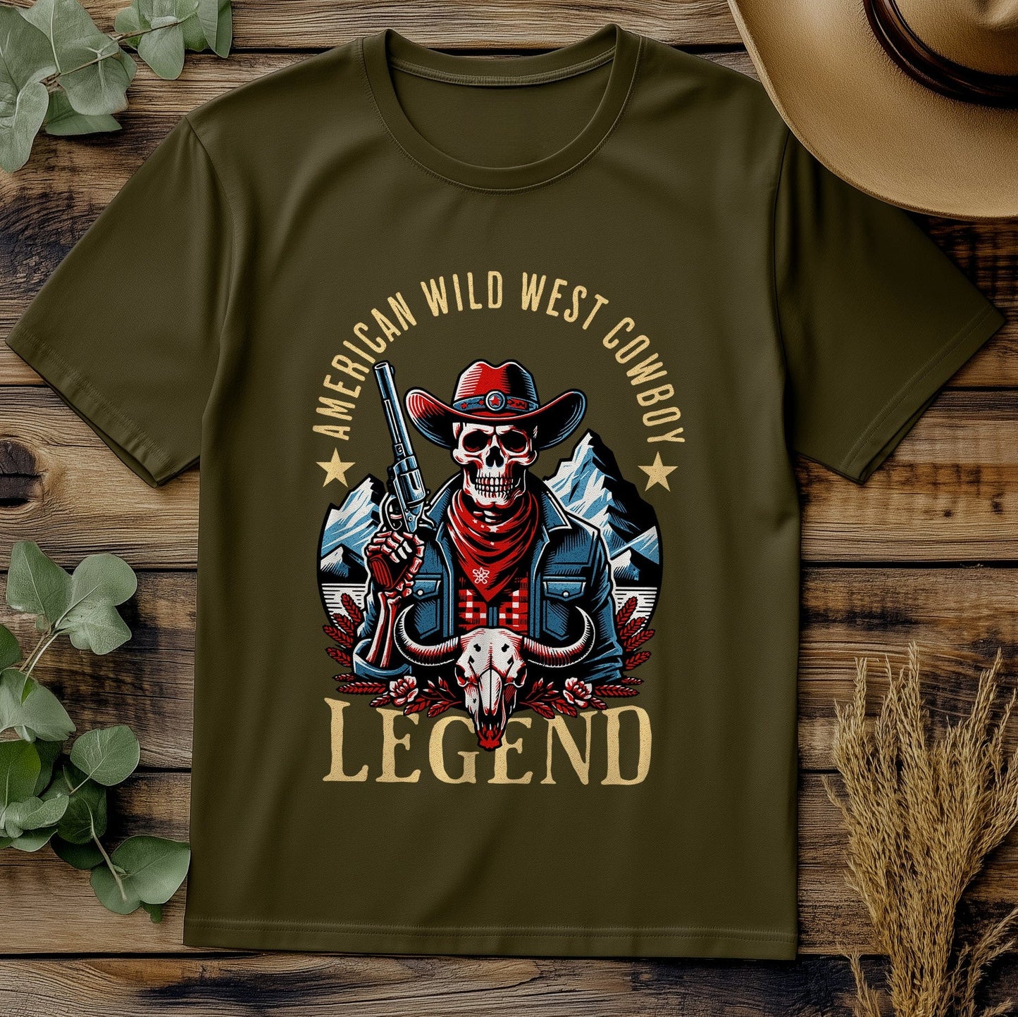 American Wild West Cowboy Legend T-shirt