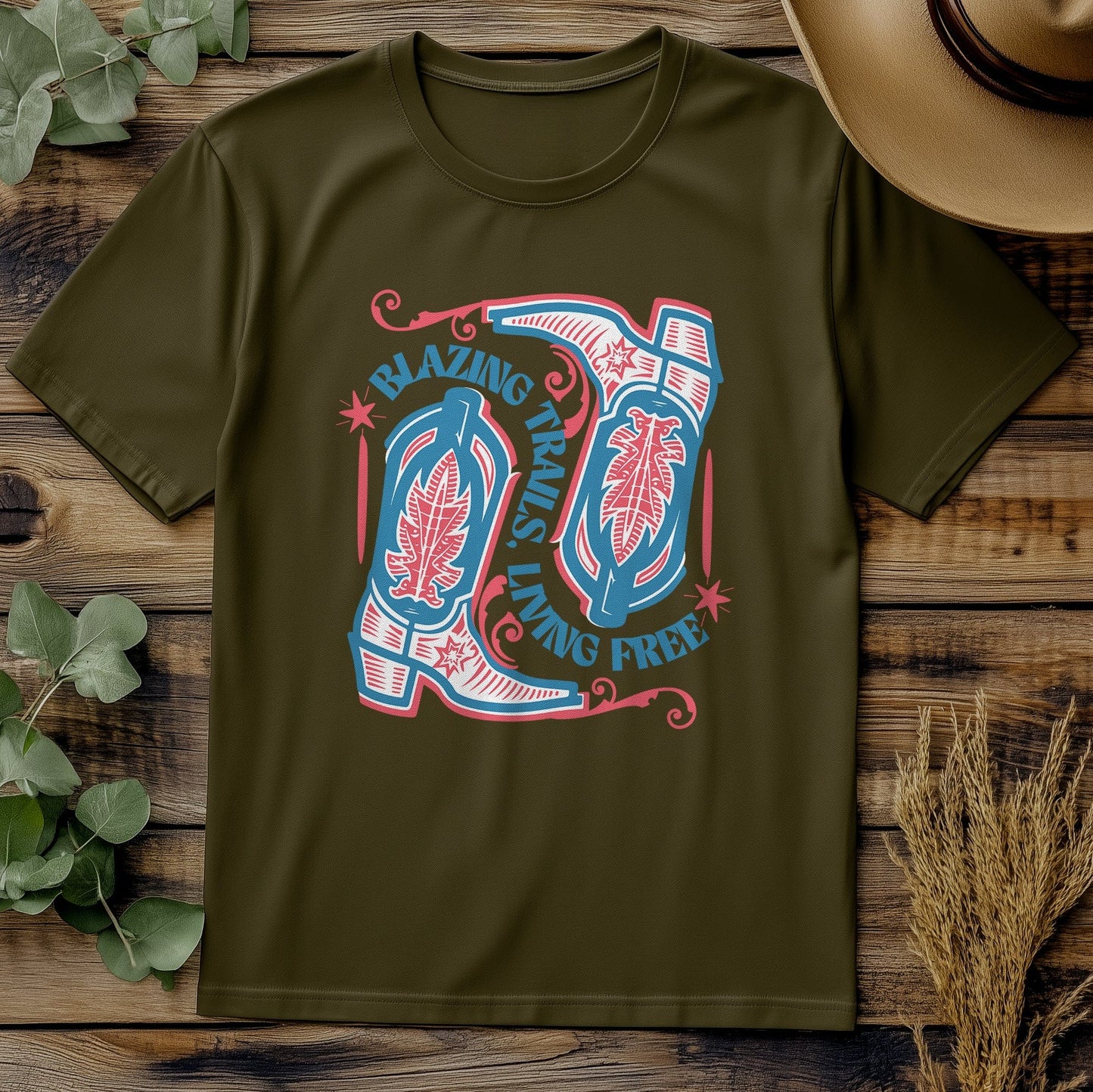Blazing Trails, Living Free T-shirt
