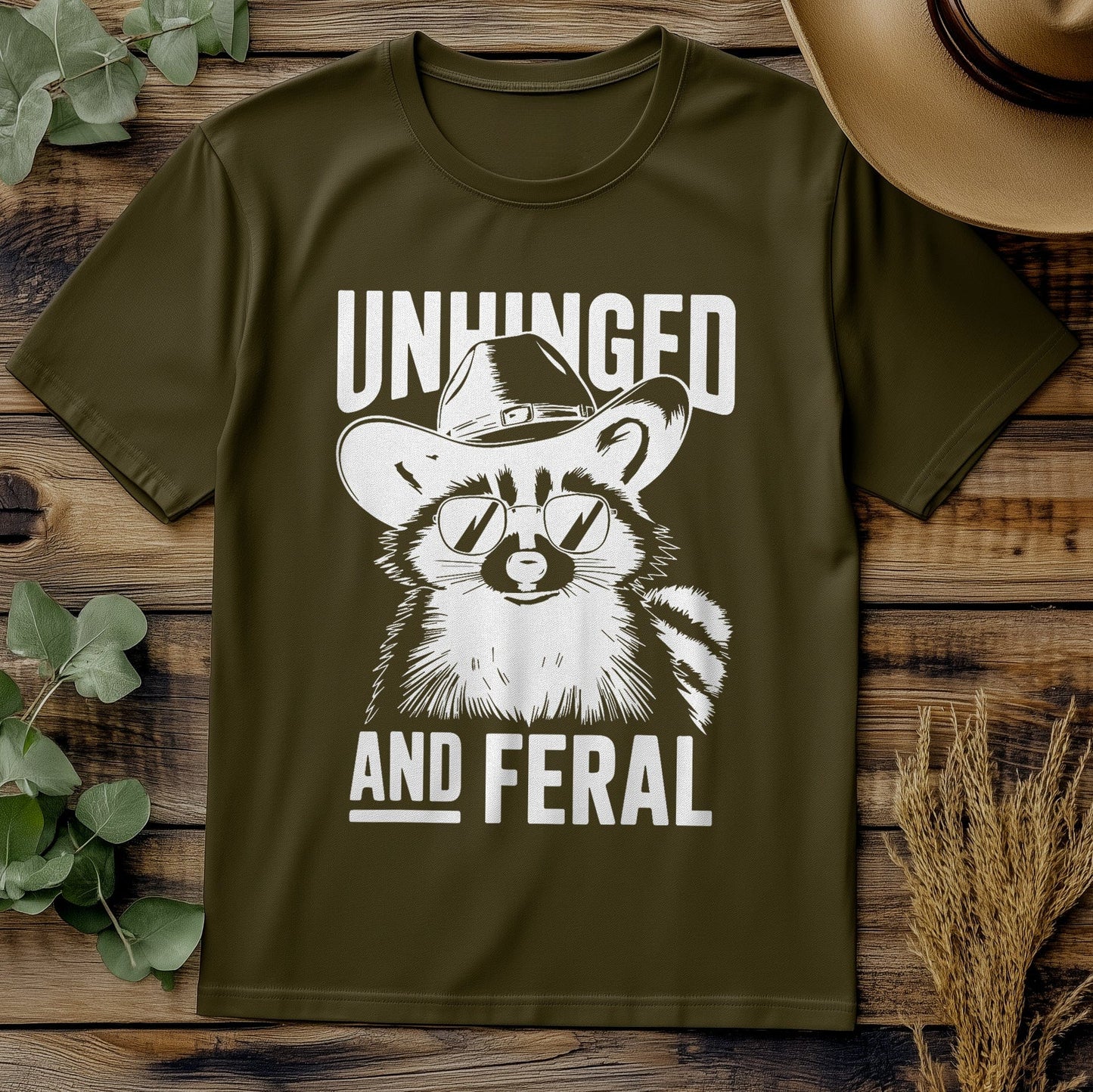 Raccoon Cowboy T-Shirt - Y'all Ready