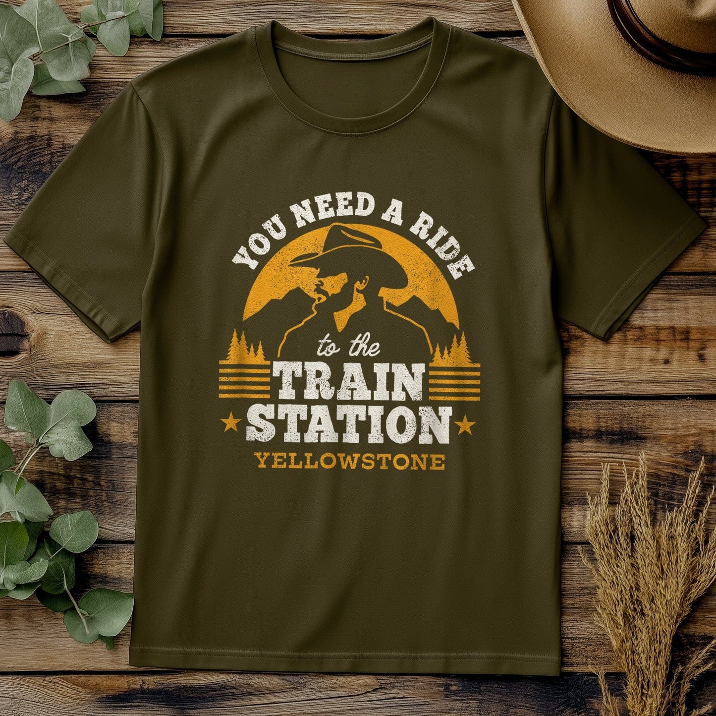 Yellowstone Train Station T-Shirt –