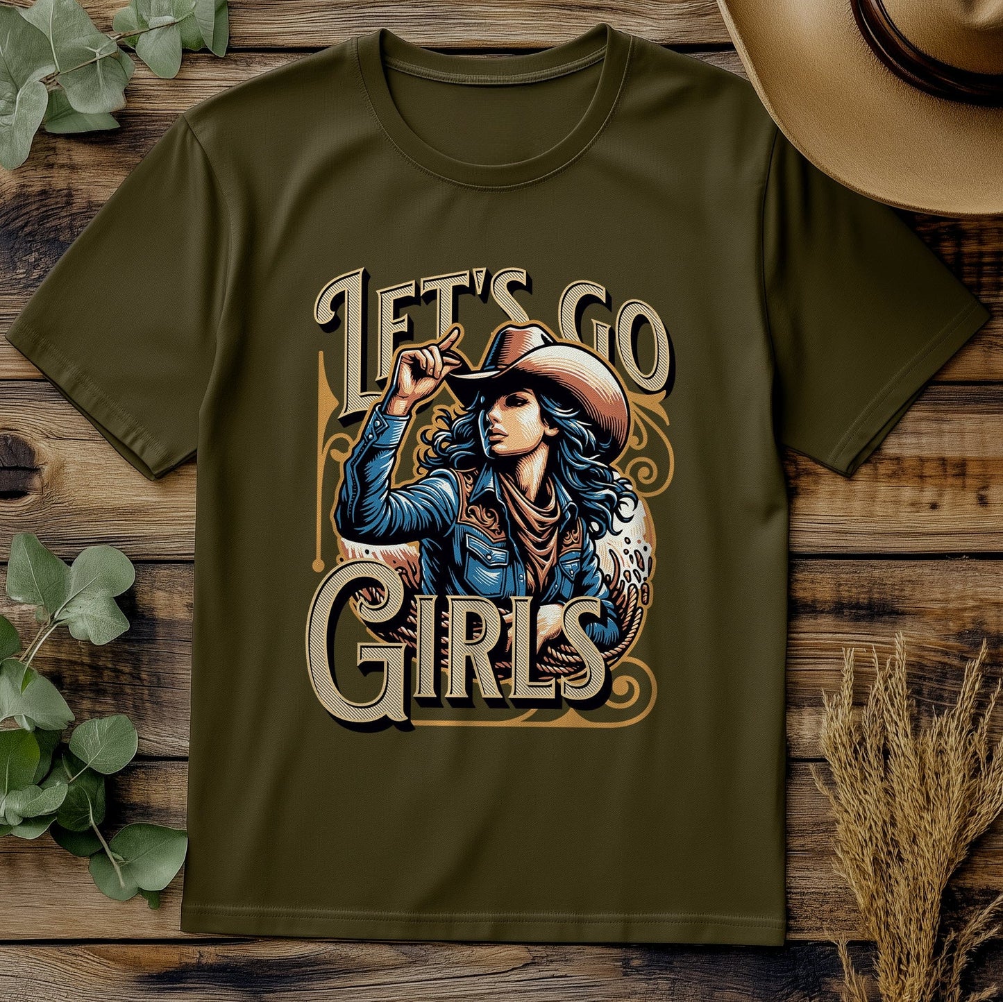 Let’s Go Girls! Funny Cowgirl T-Shirt