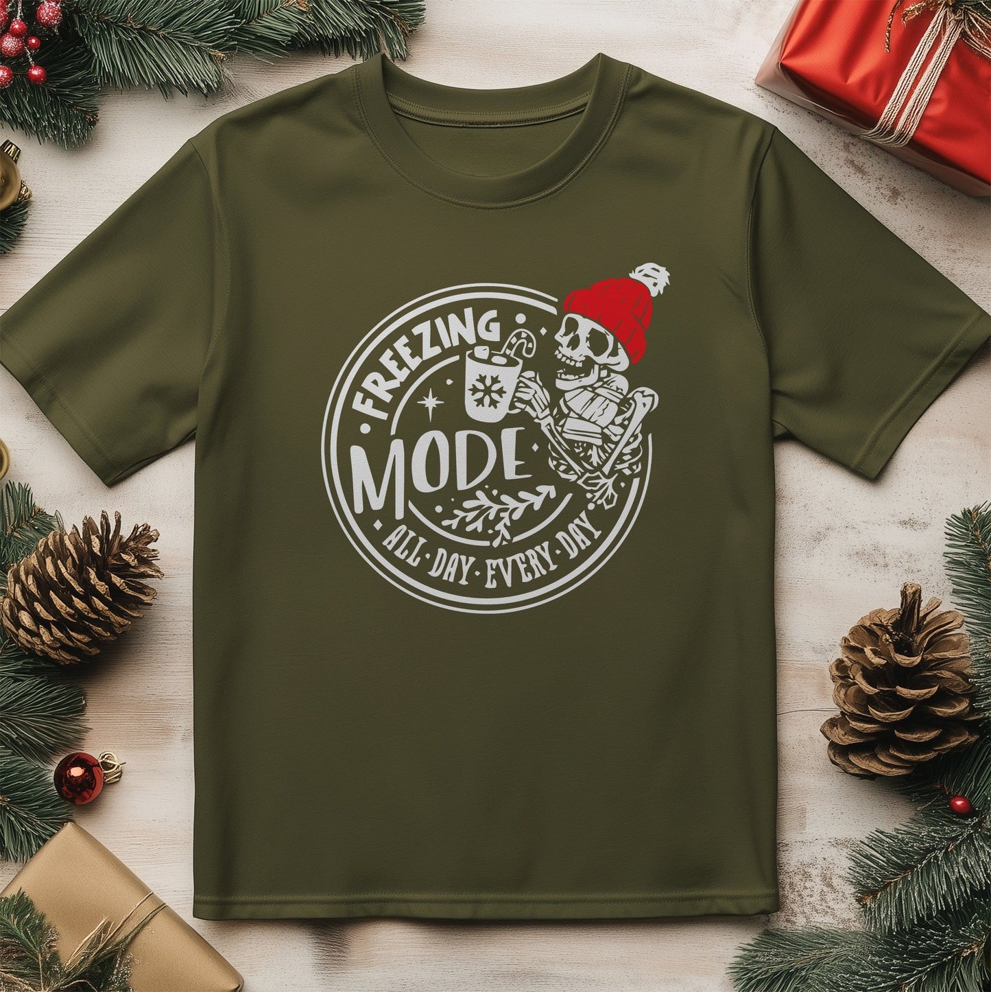 Freezing Mode Skeleton T-Shirt