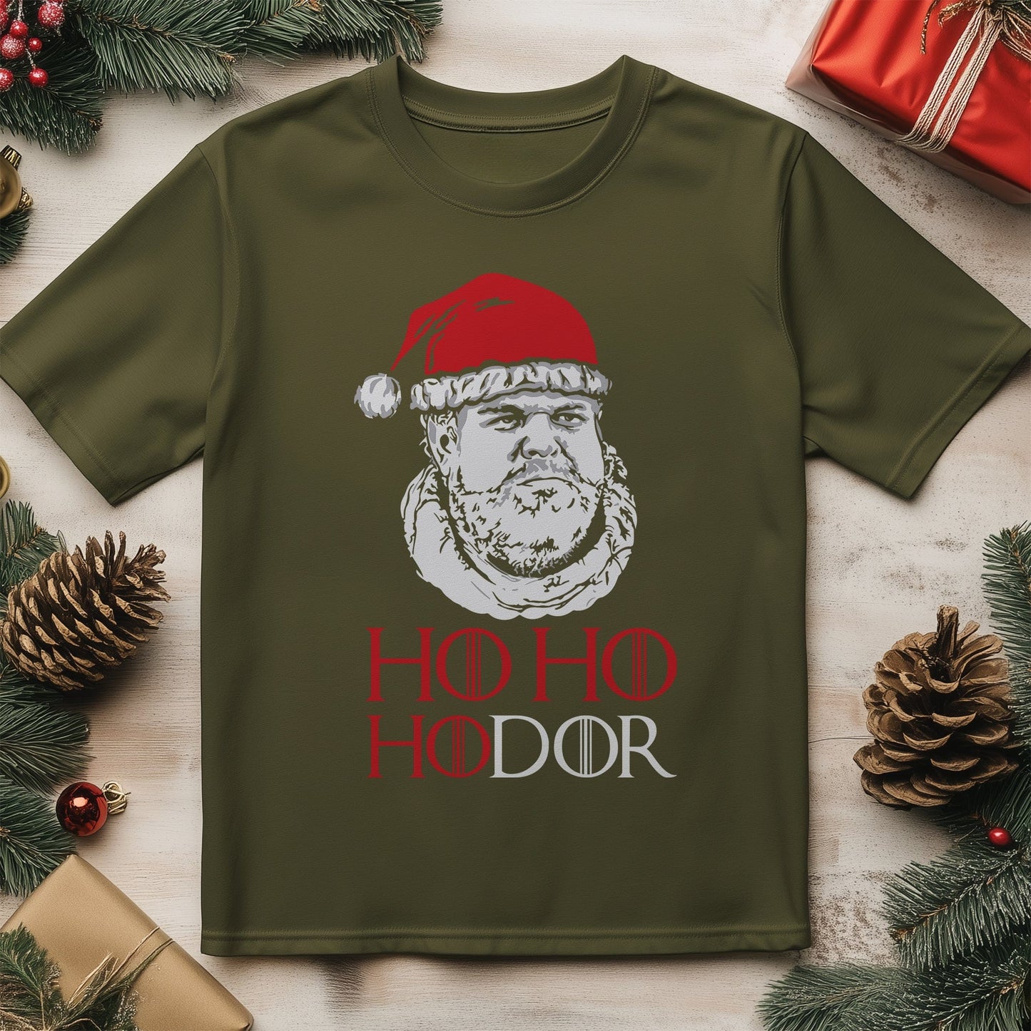 Ho Ho Hodor T-shirt - Festive and