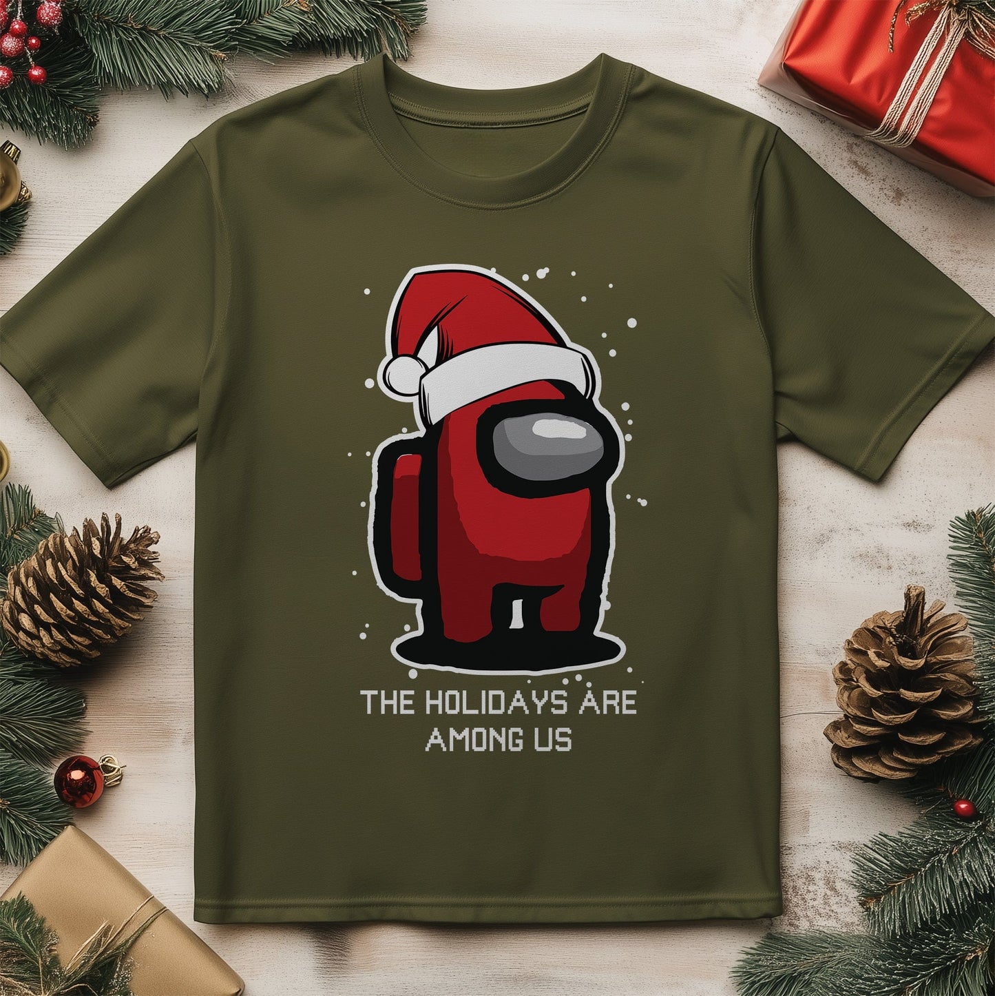 Among Us Christmas T-Shirt - Santa
