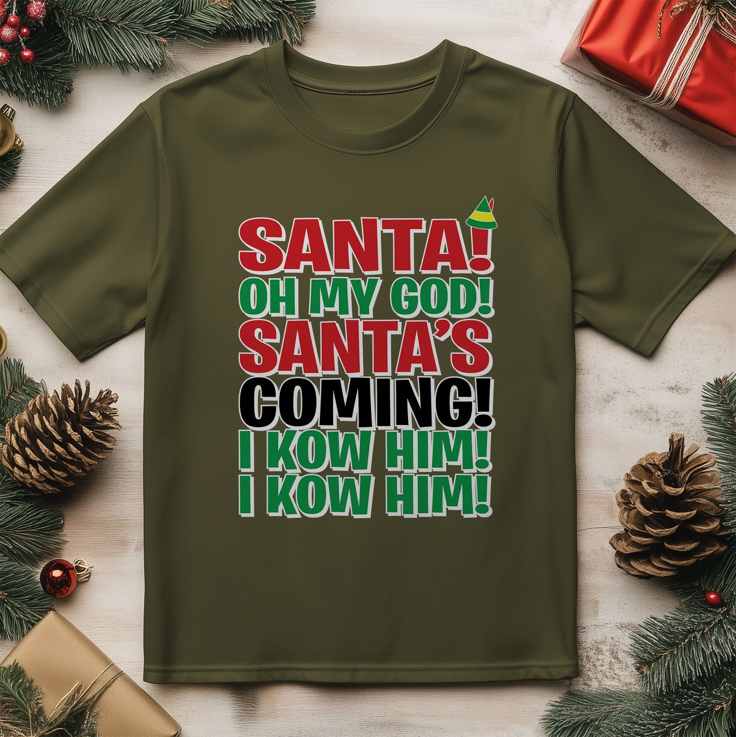 Santa I Know Him t-shirt - Ho Ho