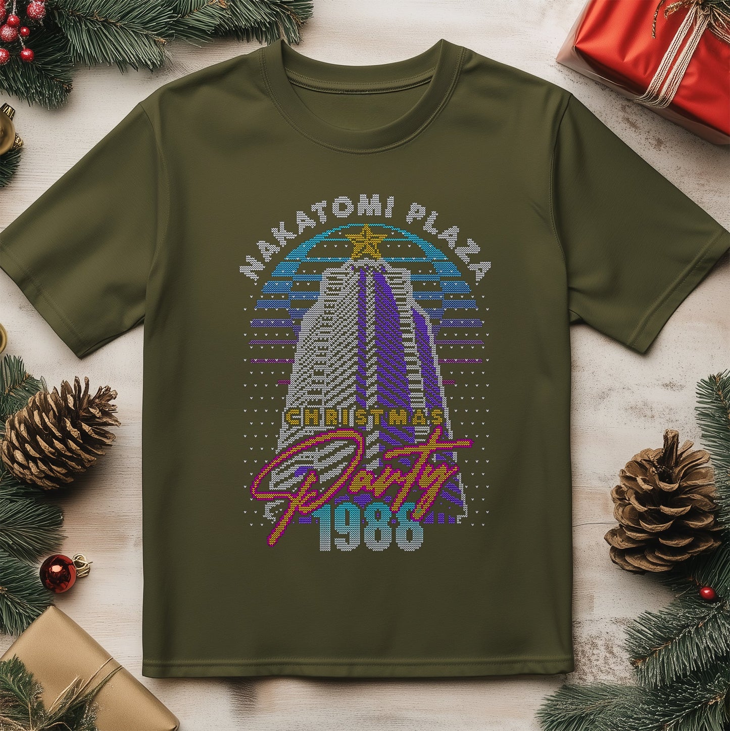 Nakatomi Party 1988 Pixel t-shirt -