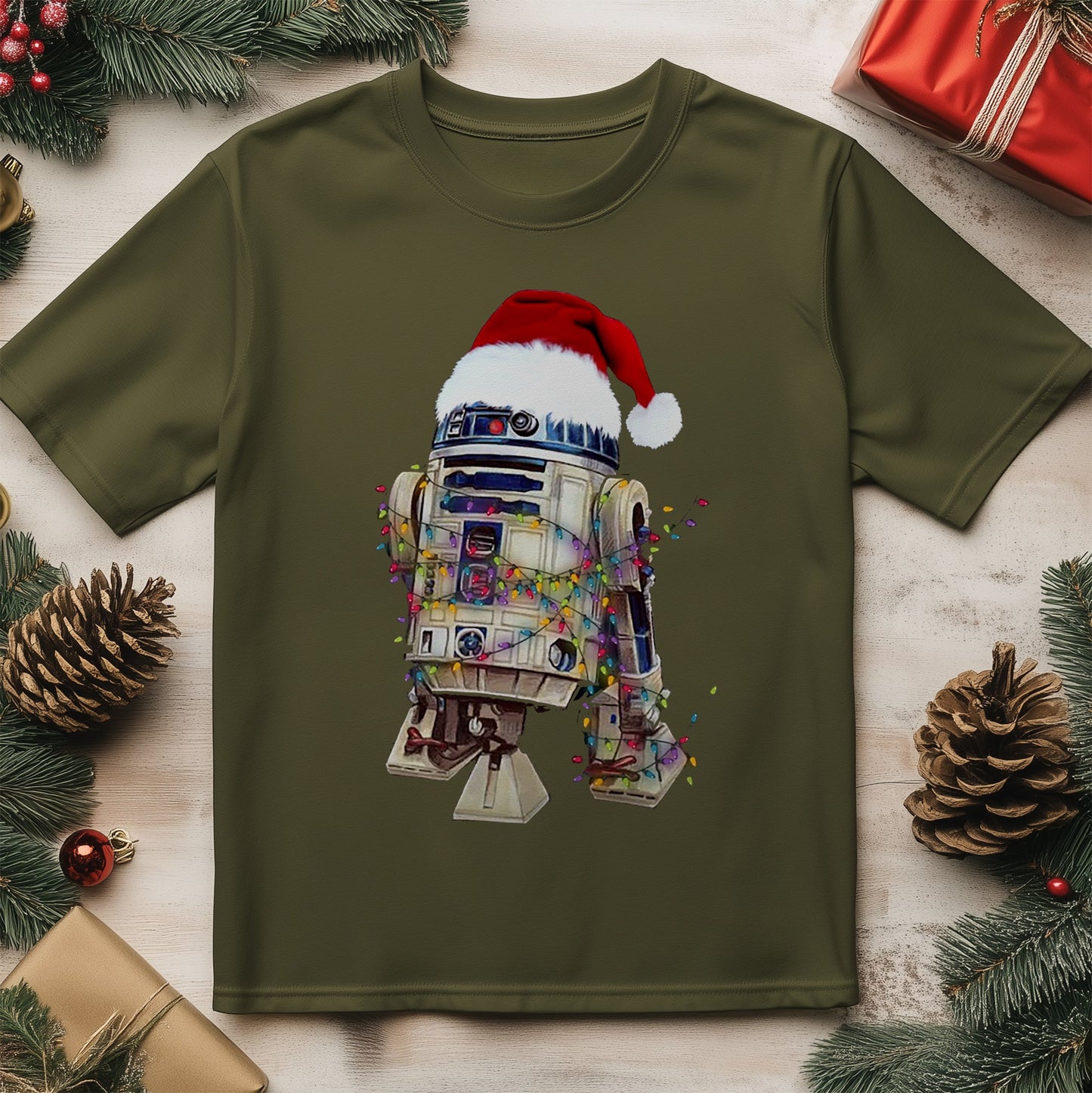 R2D2 Christmas T-Shirt - Merry Droid