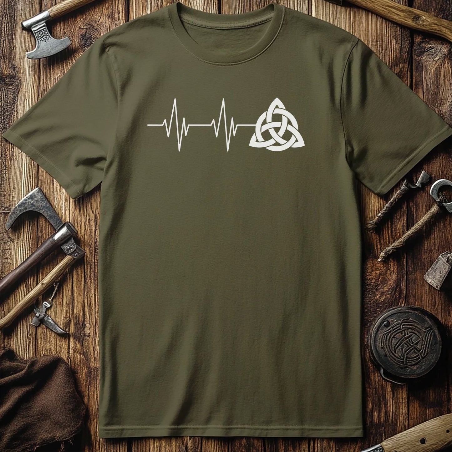 Viking Heartbeat T-Shirt Style004