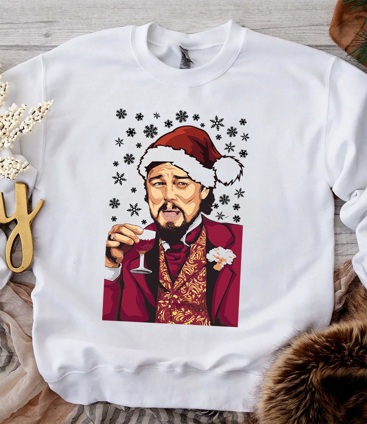 Leo-Meme White Sweatshirt