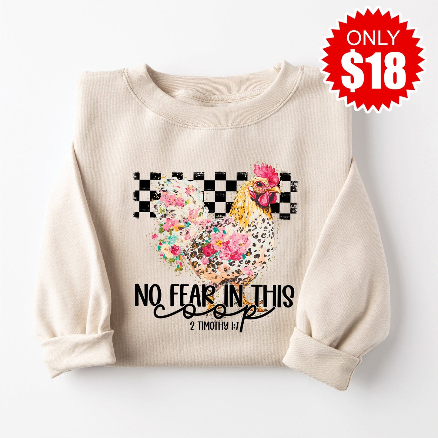 No Fear Sweatshirt - Heather Dust - 18