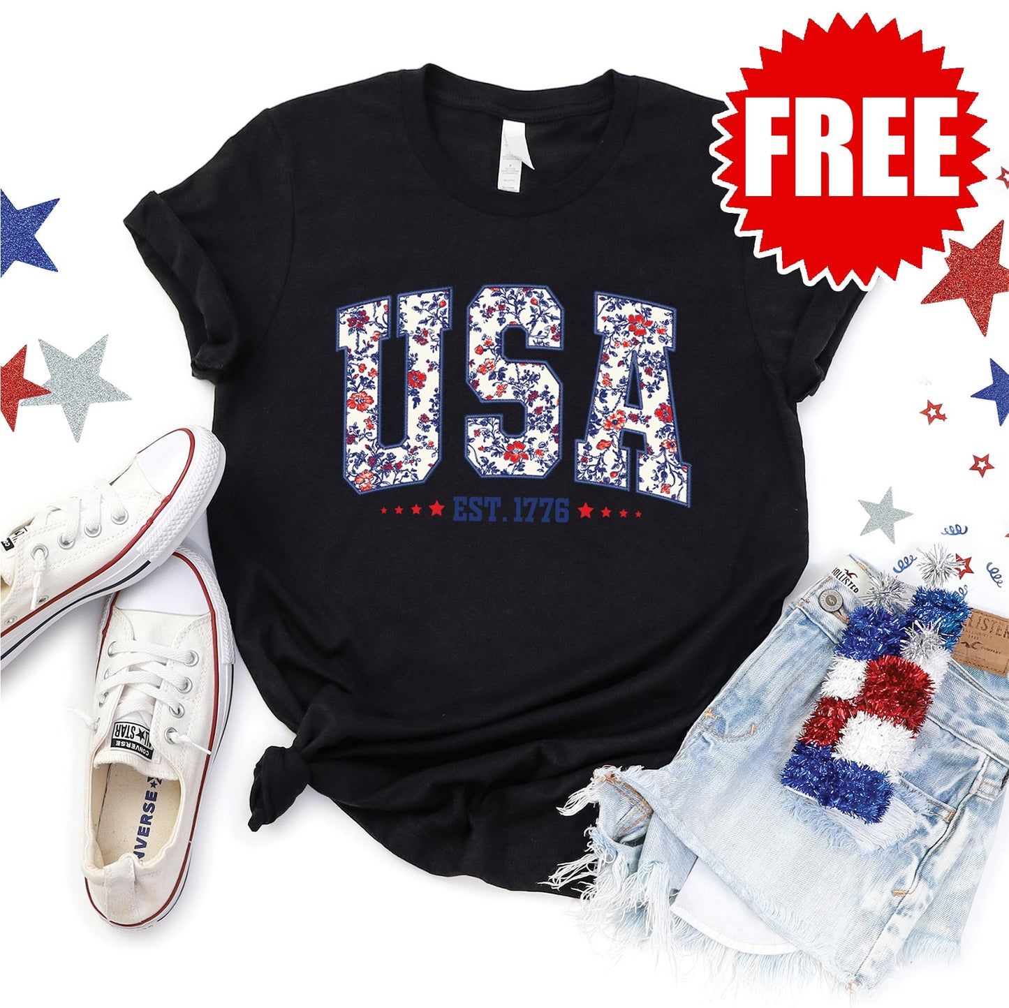 USA Tee - Black - 0