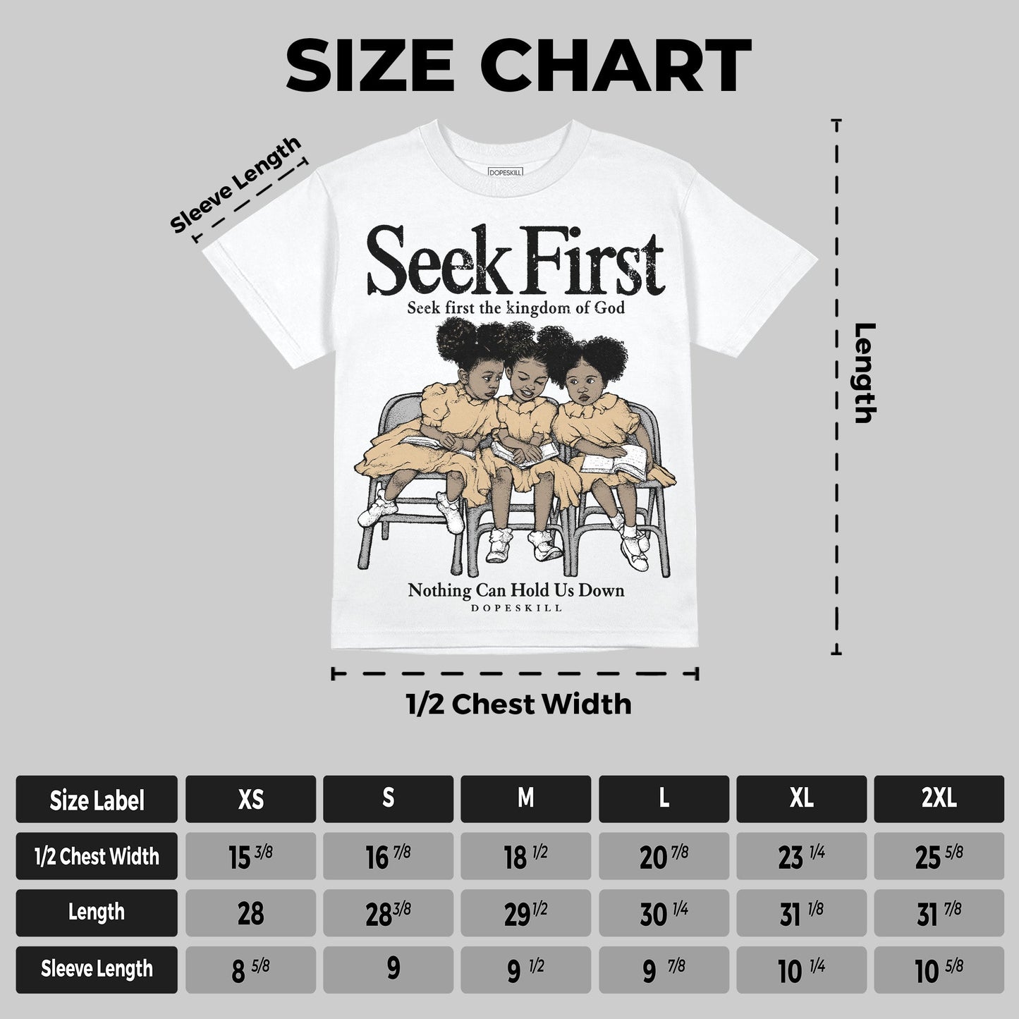 TAN Collection DopeSkill Oversize Print T-Shirt New Seek First Graphic