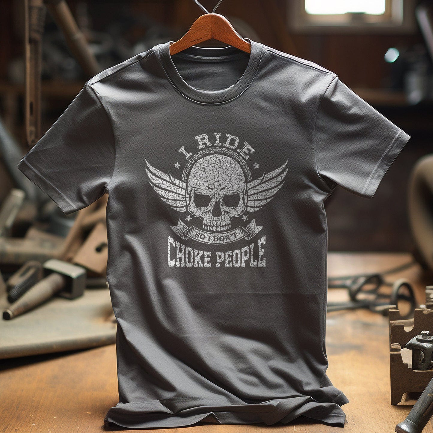 I Ride So I Don't Choke People 2 T-Shirt