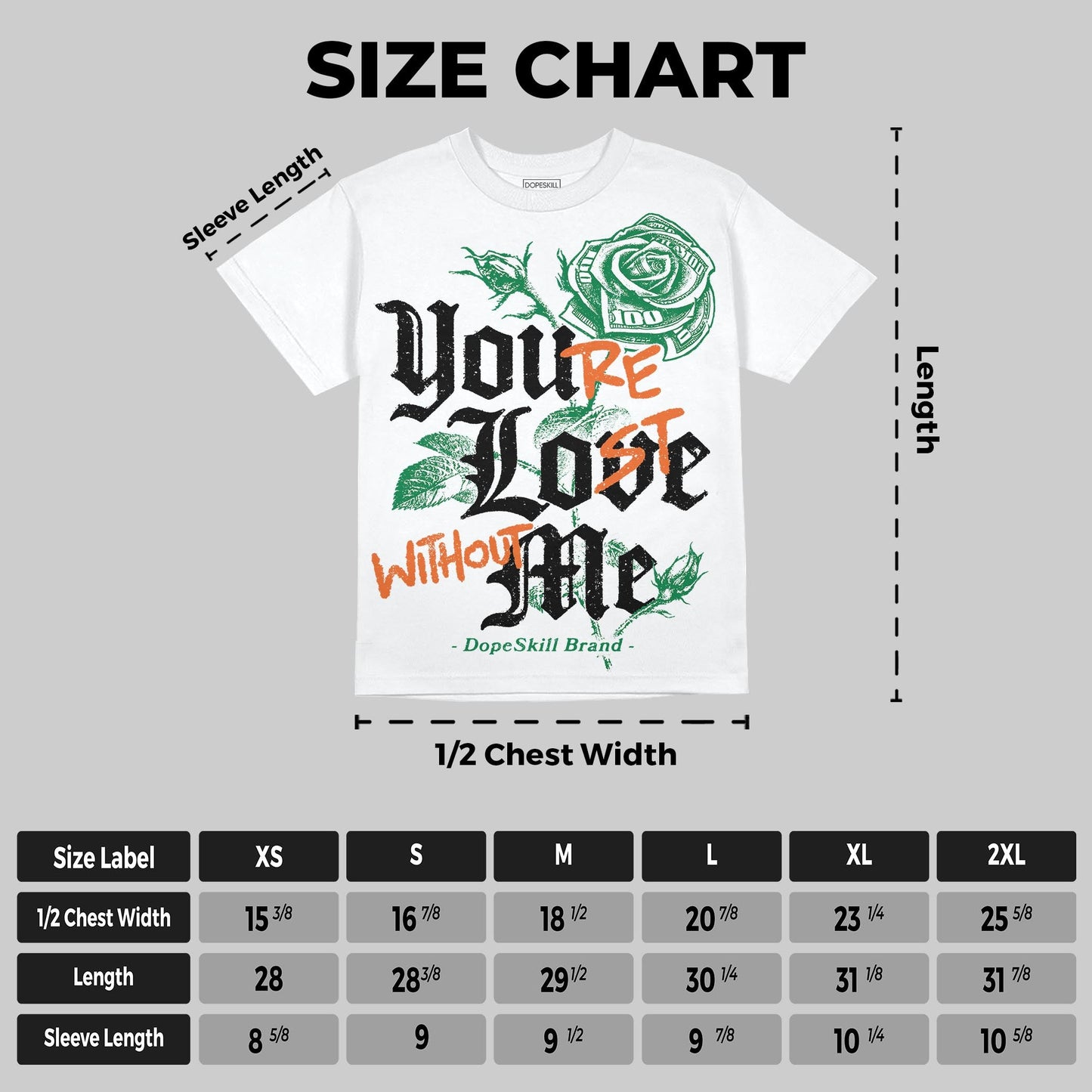 Green Collection DopeSkill Oversize Print T-Shirt You’re Lost Without Me Graphic