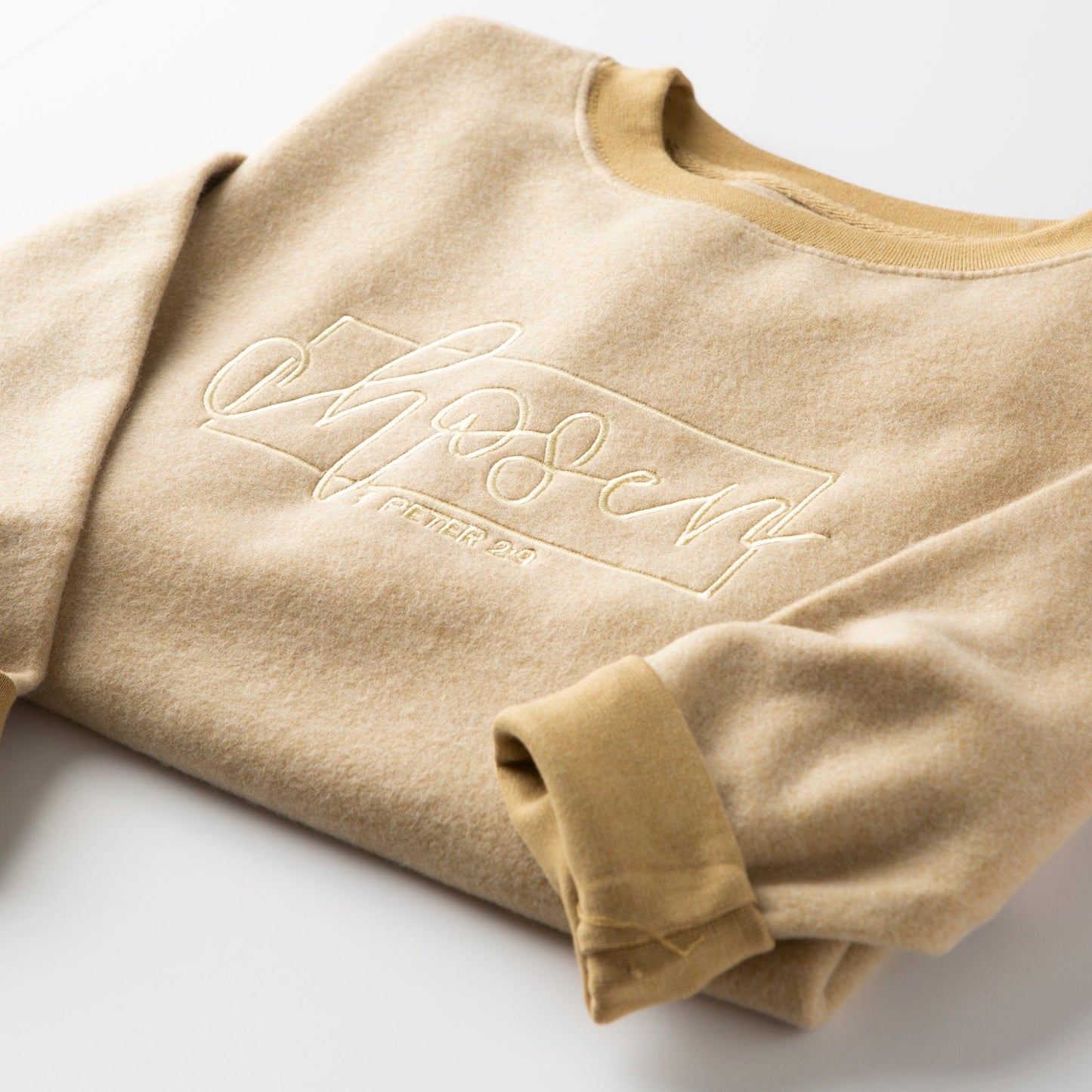Embroidered Chosen Fuzzy Sweatshirt - 20