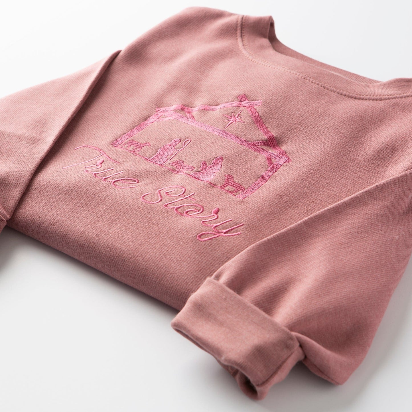 Embroidered True Story Sweatshirt - 10