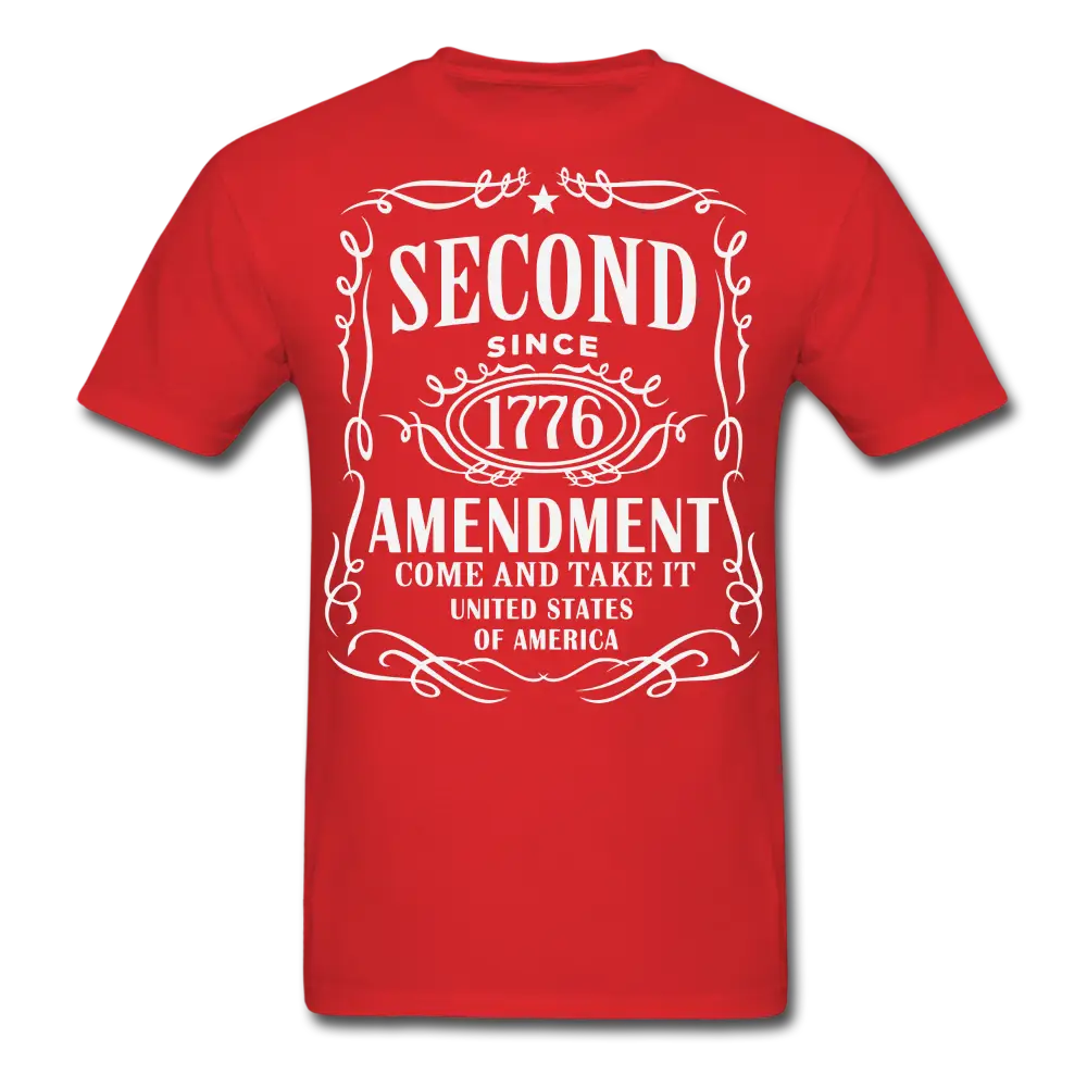 2nd Amendment Since 1776 Come and Take it Whiskey Label T-Shirt