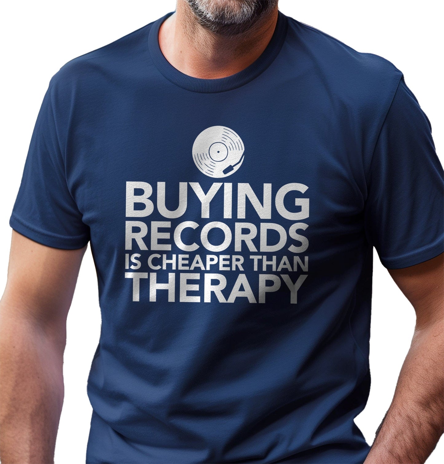 Buying Records: Cheaper Than Therapy T-shirt