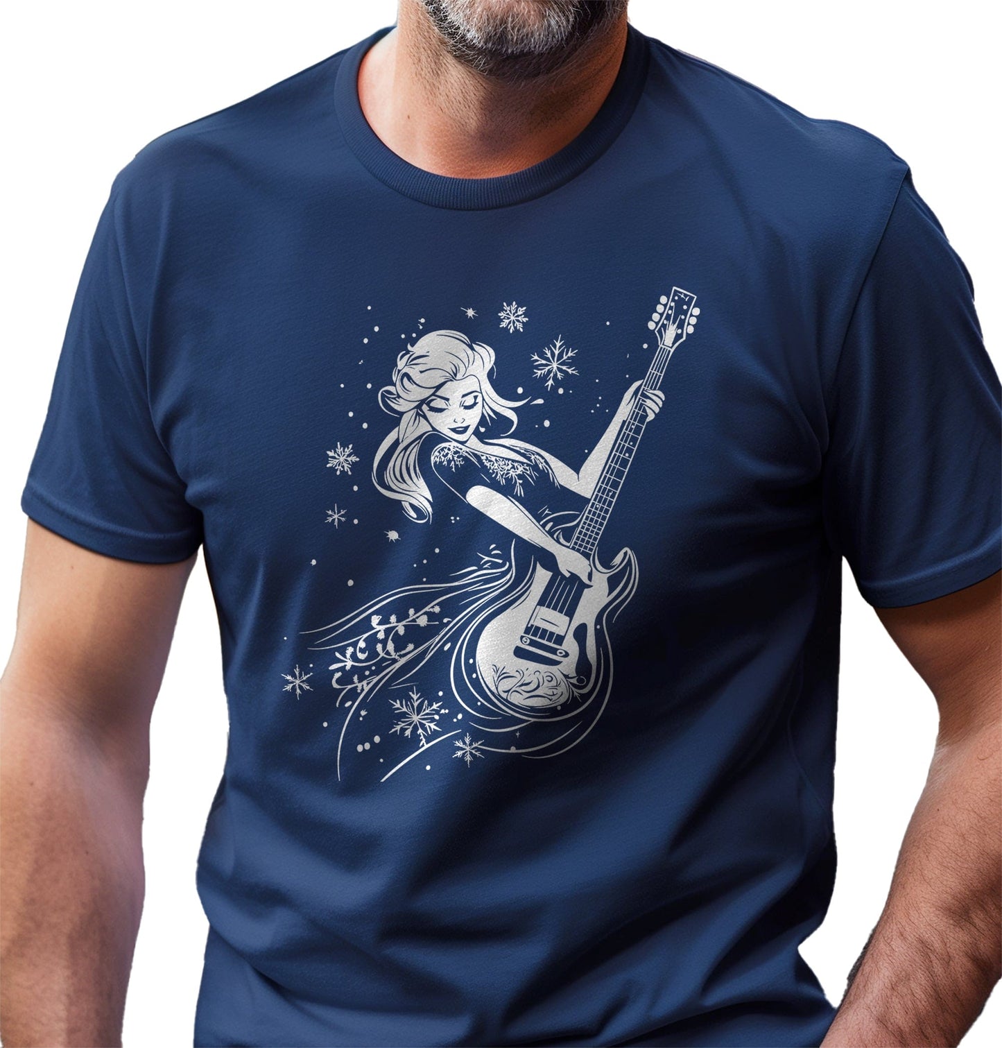 Queen Elsa Rockin' the Guitar T-Shirt