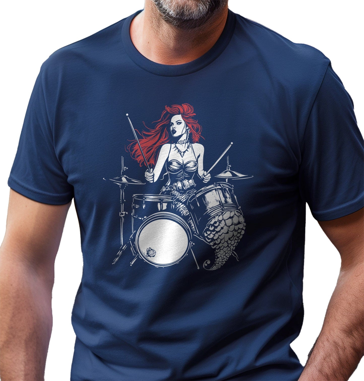 Princess Mermaid Drummer T-shirt -