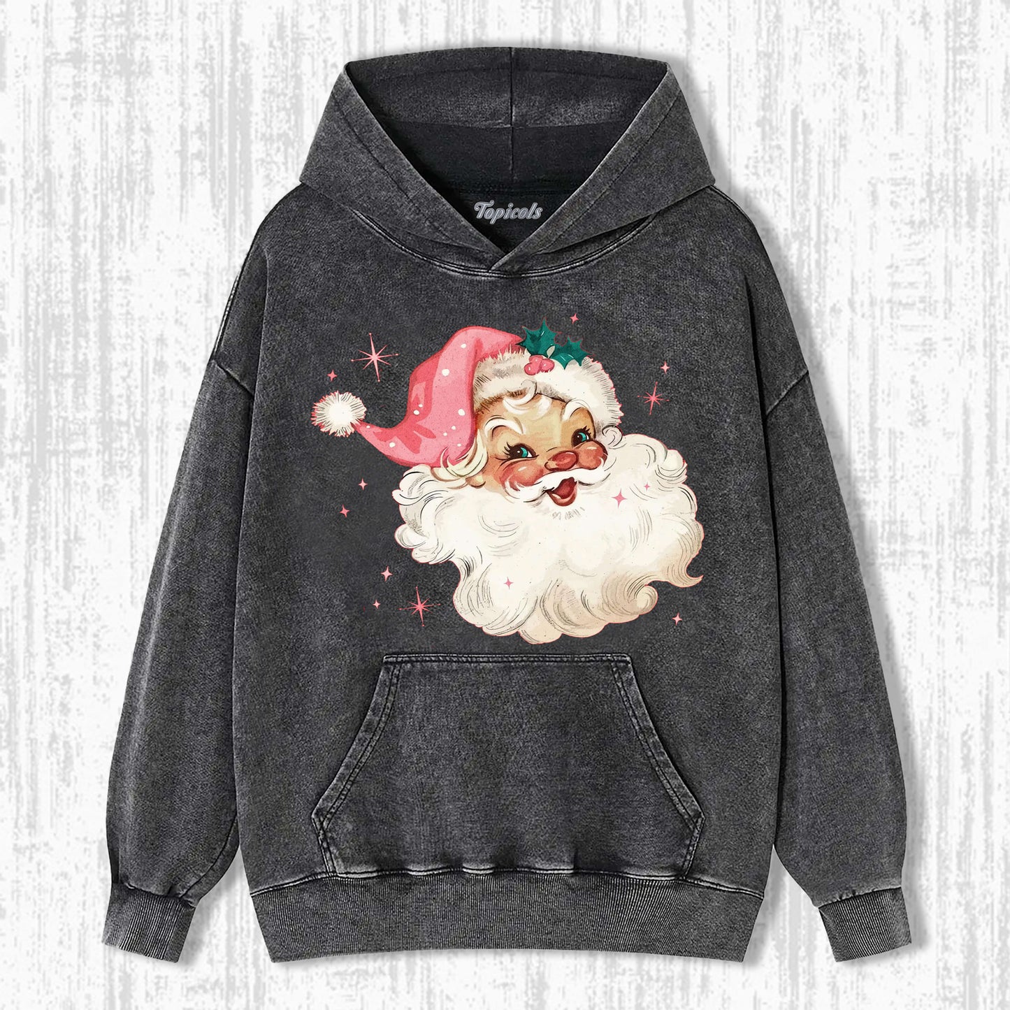 PINK SANTA RETRO CHRISTMAS T-SHIRTS  Style001