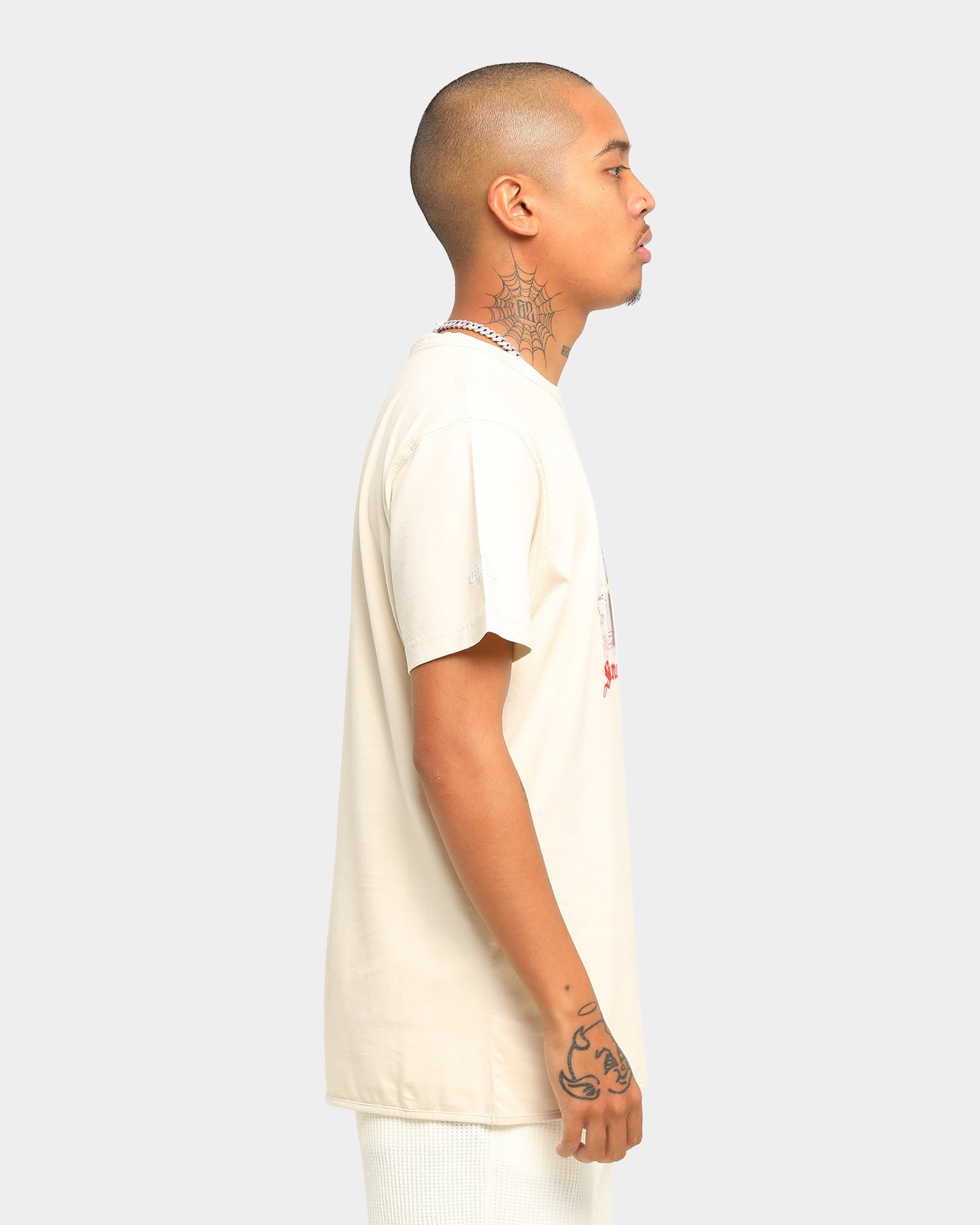 Heron Preston Dad Print Short Sleeve T-Shirt Beige